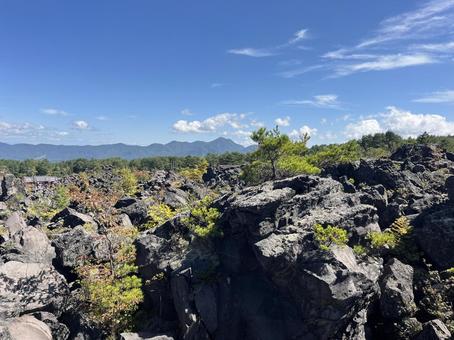 鬼押出し園 鬼押出し園 浅間山,溶岩,群馬の写真素材