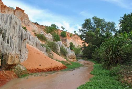 フェアリーストリーム フェアリーストリーム フェアリーストリーム,ベトナム,風景の写真素材
