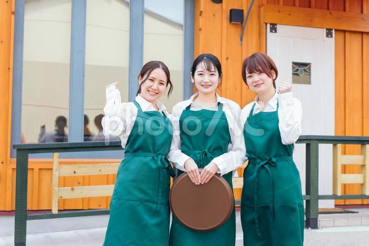 カフェ・飲食店・喫茶店・レストランのスタッフ カフェ,飲食店,販売の写真素材