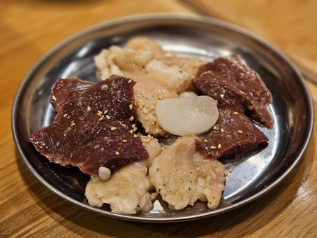 焼肉 焼肉 ホルモン,ミックス,内臓の写真素材
