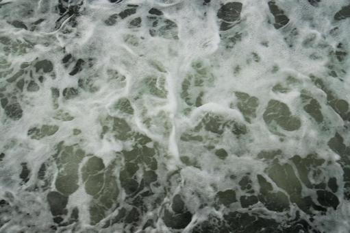船から眺めた海面の白波 船から眺めた海面の白波 白波,海面,波紋の写真素材