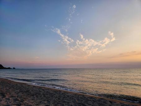 Sunset sea, JPG