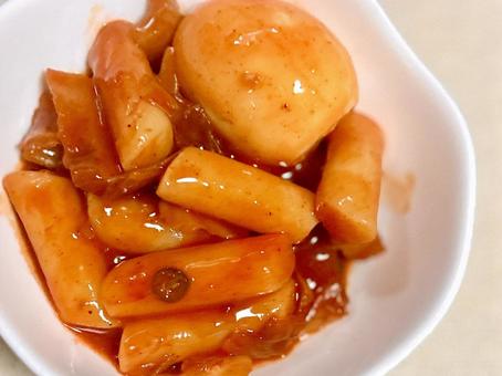 トッポギ トッポギ,トッポキ,韓国料理の写真素材