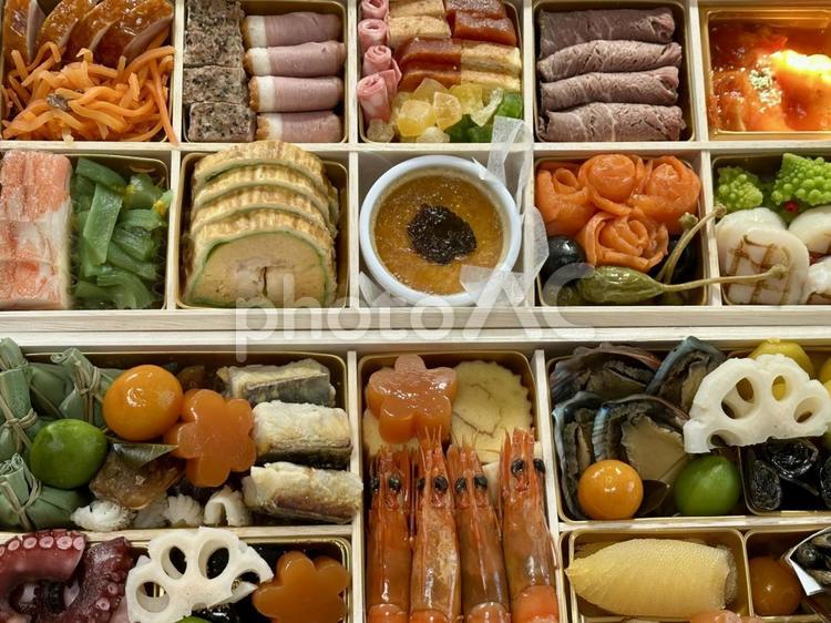 和洋おせち料理 正月,おせち料理,和洋おせち料理の写真素材