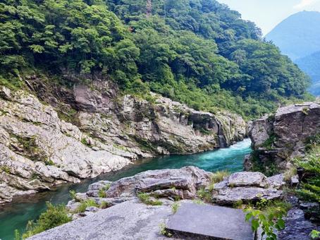 大歩危小歩危・吉野川 旅行,奇麗,風景の写真素材