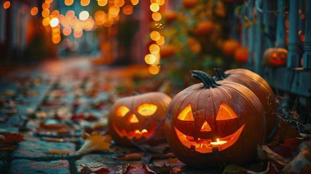 ハロウィン　ジャック・オー・ランタンの写真