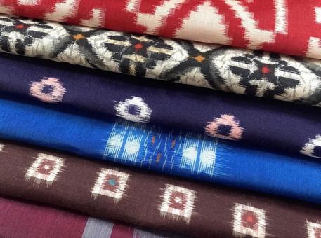 銘仙 着物,素材,裁縫の写真素材