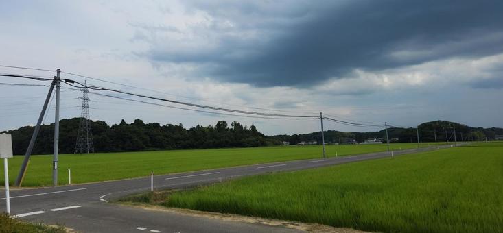 福島県須賀川市 田園風景 福島県須賀川市 田園風景 福島県,須賀川,田園の写真素材