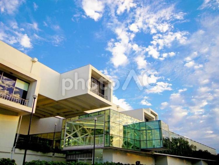 台北市立美術館 建物,空,屋外での写真素材