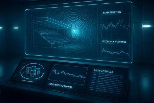 会場音響解析画面の写真