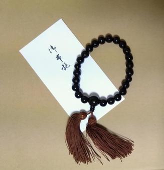 数珠(男性用) 数珠(男性用) 数珠,御布施,お布施の写真素材