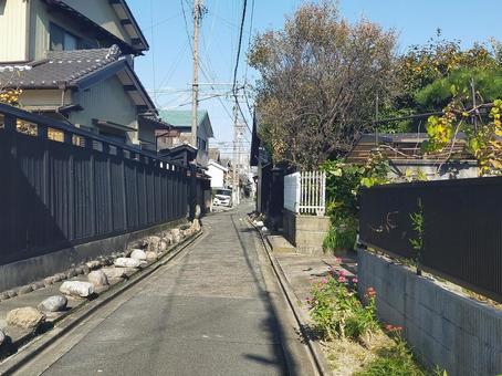 路地 路地,路地裏,住宅街の写真素材