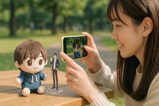 推し活のぬい撮り 推し活のぬい撮りの写真