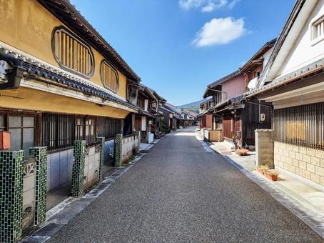 旧東海道「関宿」の町並み 関宿,旧東海道,宿場町の写真素材