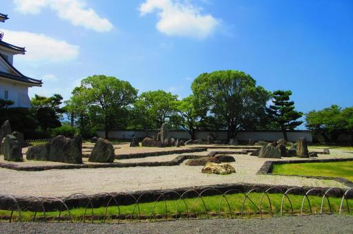 大阪府-岸和田城-八陣の庭 大阪府-岸和田城-八陣の庭 岸和田城,城,千亀利城の写真素材