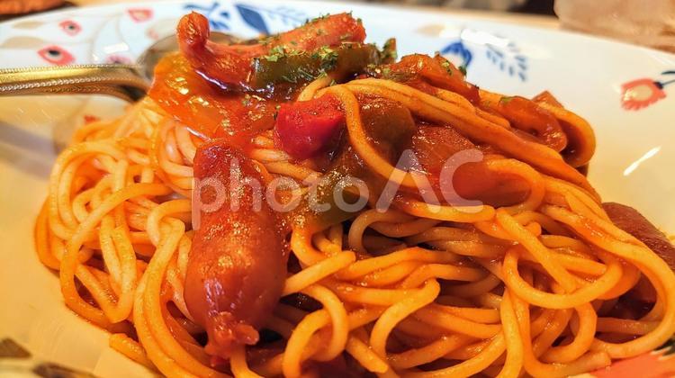 ナポリタン ナポリタン,スパゲティ,パスタの写真素材