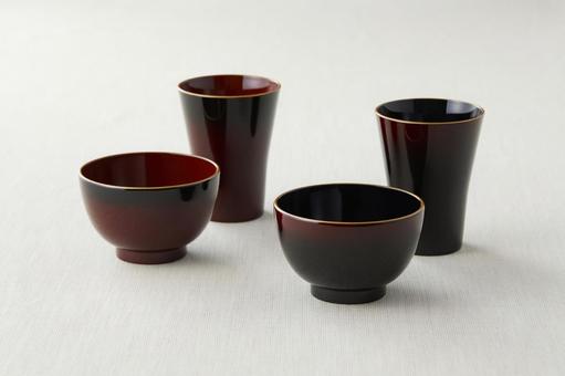 Lacquered tableware Lacquered tableware