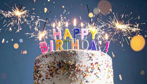 誕生日おめでとうのメッセージの写真