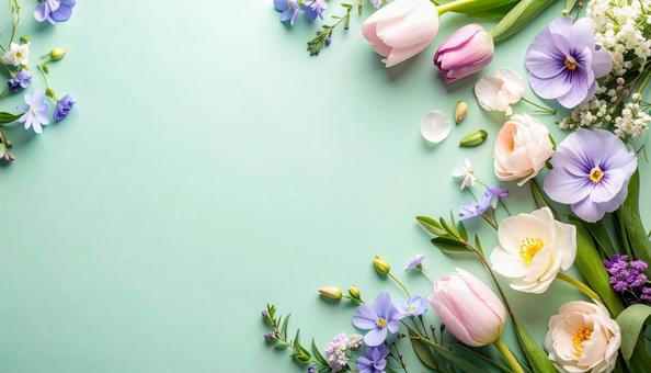 春の花の背景素材の写真