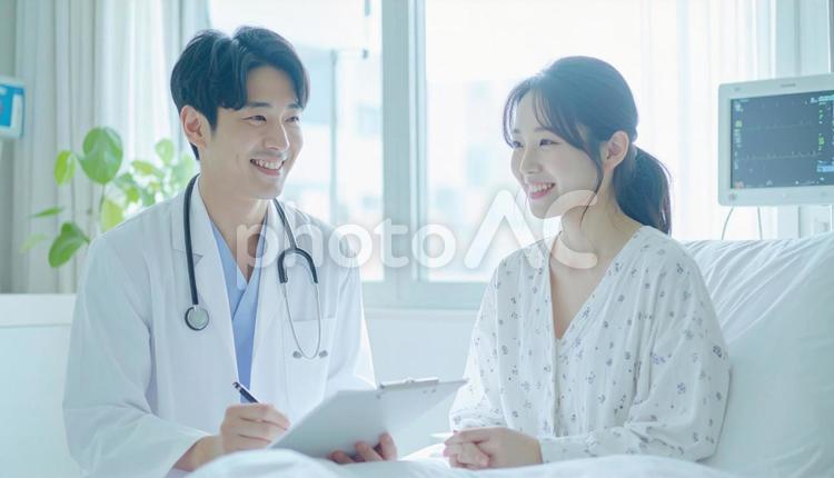 問診する医師 医療,患者,病院の写真素材