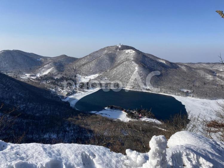 赤城山へ登山10　大沼と地蔵岳 赤城山,登山,トレッキングの写真素材