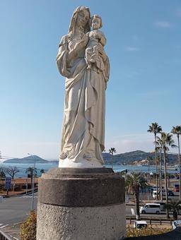 マリア像 マリア像 マリア像,キリスト教,熊本県の写真素材