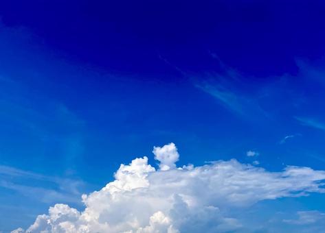 晴天 青空,青,スカイブルーの写真素材