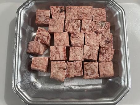 サイコロステーキ サイコロステーキ 焼肉,肉,牛肉の写真素材