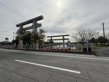 息栖神社　一の鳥居の写真