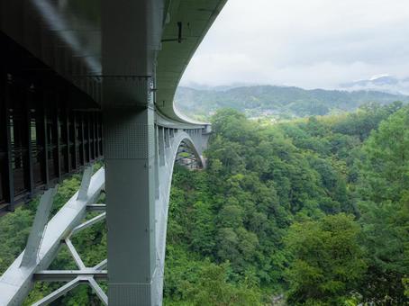 Photo, trip, tenryu river, tenryukyo bridge sky walk, 