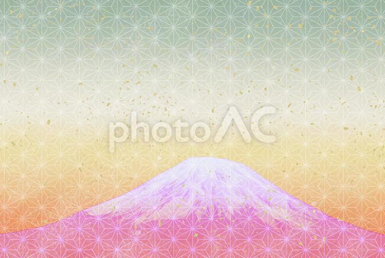 和風な背景〜富士山〜 背景,素材,テクスチャの写真素材