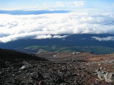 富士山の大斜面 富士山の大斜面の写真