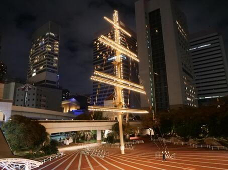 竹芝客船ターミナル中央広場 竹芝ふ頭,東海汽船,東京湾の写真素材