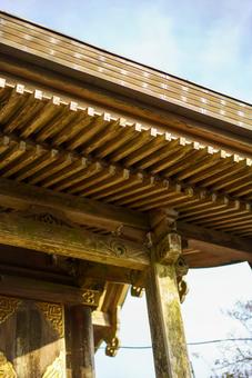 和風建築の美しい軒下 日本建築,和風建築,伝統建築の写真素材