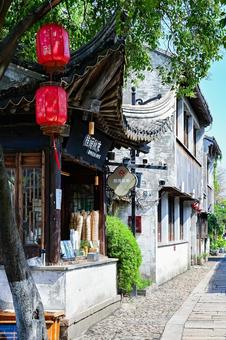 Photo, suzhou, pingjiang road, yangtze river (in china), 