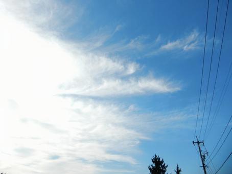 【空の写真】秋空 【空の写真】秋空の写真