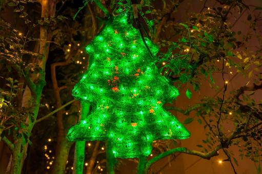 クリスマスのイルミネーション クリスマスのイルミネーションの写真