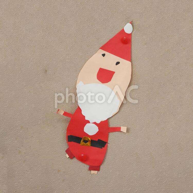 幼稚園のサンタクロース サンタクロース,クリスマス,紙の写真素材