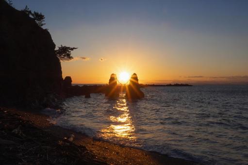 Photo, couple rock, cape tei, married couple, 