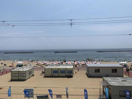 須磨海岸 神戸市 須磨海岸 神戸市 須磨海岸,神戸市,海水浴の写真素材
