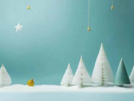 クリスマスツリーと星 クリスマスツリーと星の写真