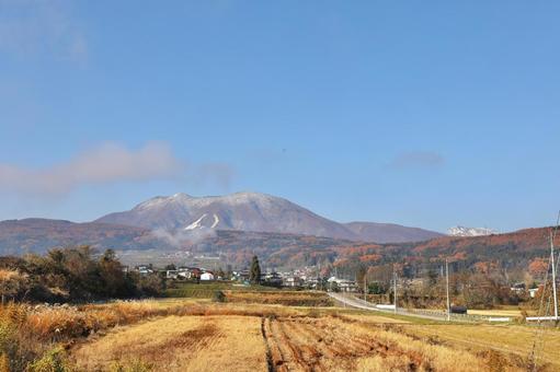 雪　長野県　黒姫山 自然,素材,雪の写真素材
