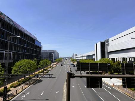 豊洲市場周辺の街並み 東京 2025年春 豊洲市場周辺の街並み 東京 2025年春 晴海運河,アーバン,港区の写真素材