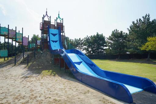 佐賀 干潟よか公園 滑り台2 干潟よか公園,滑り台,すべり台の写真素材