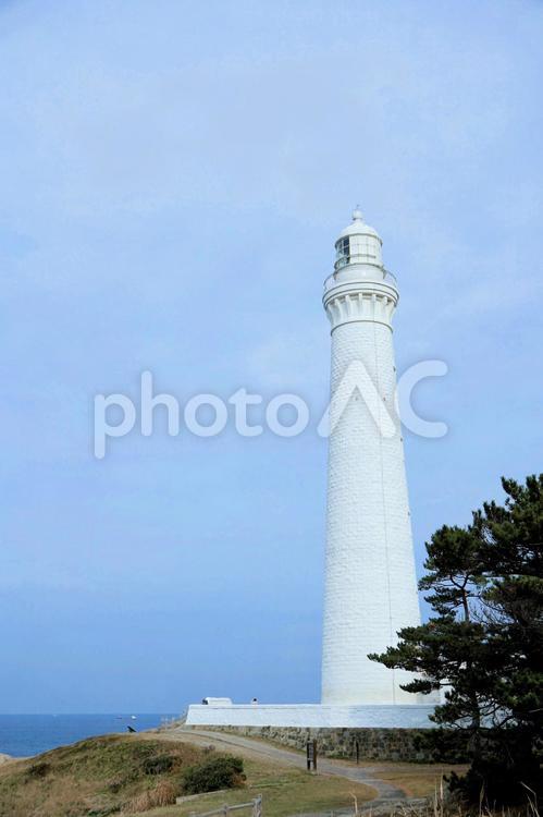 石造灯台として日本最高の出雲日御碕灯台 日御碕,灯台,日御碕灯台の写真素材