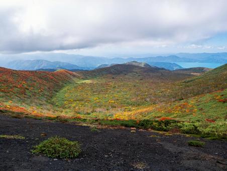 紅葉の秋田駒ケ岳 紅葉の秋田駒ケ岳の写真