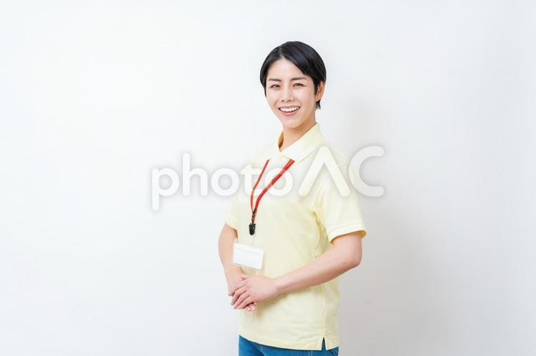 信頼の介護士の女性。 介護,介護福祉士,介護士の写真素材