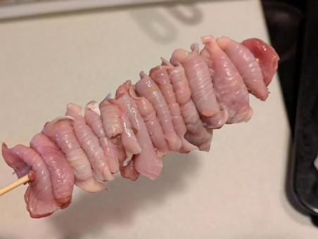 砂肝のえんがわ 砂肝のえんがわ 砂肝,ズリ,えんがわの写真素材