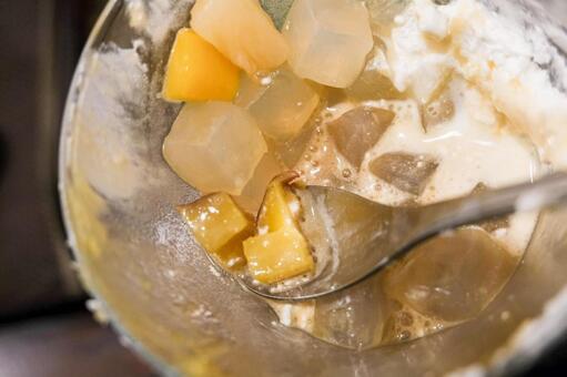 甘味茶房かすがの芋あんみつパフェ 芋あんみつパフェ,パフェ,かすがの写真素材