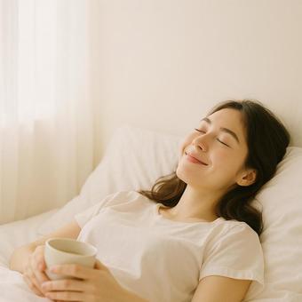 柔らかな午後の光の中での写真